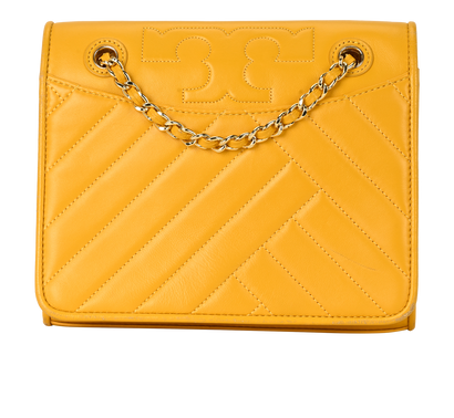 Alexa Convertible Shoulder Bag, &pound;110, Handbags, Yellow, Leather, Front view